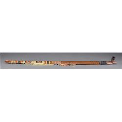 NATIVE AMERICAN CALUMET CEREMONIAL PIPE.