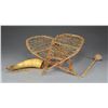 Image 1 : NATIVE AMERICAN SNOWSHOES & WAR CLUB.