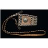 Image 1 : SILVER MOUNTED NAVAJO LEATHER BANDOLIER.