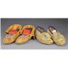 Image 1 : 2 PAIRS OF BEADED INDIAN MOCCASINS.