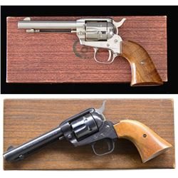 2 COLT FRONTIER SCOUT SA REVOLVERS.
