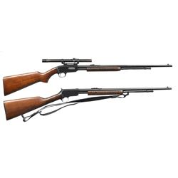 WINCHESTER 61 & 62A PUMP RIFLES.