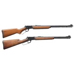 2 MARLIN 39A LEVER ACTION RIFLES.