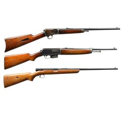 3 WINCHESTER SELF LOADING RIFLES.