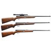 Image 1 : 3 WINCHESTER MODEL 74 SEMI-AUTO RIFLES, 1 WITH