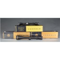 4 LEUPOLD RIFLE SCOPES.