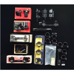 VARIOUS SCOPE MOUNTING PRODUCTS.