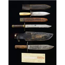 3 AMERICAN BELT KNIVES.
