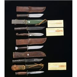 6 US FIGHTING KNIVES.