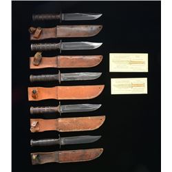 5 US FIGHTING KNIVES.