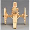 Image 3 : CARVED BONE SCALE MODEL GATLING GUN.