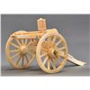 Image 5 : CARVED BONE SCALE MODEL GATLING GUN.