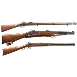 3 MODERN PERCUSSION RIFLES.