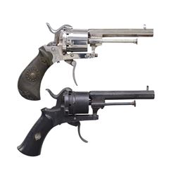 2 EUROPEAN PINFIRE REVOLVERS.