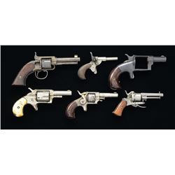 6 ANTIQUE HANDGUNS.