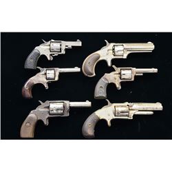 6 AMERICAN SPUR TRIGGER SA REVOLVERS.