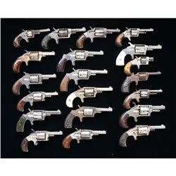 20 ANTIQUE AMERICAN SA REVOLVERS.