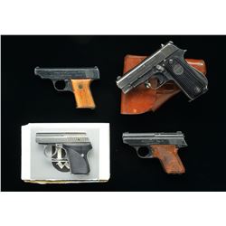 4 SMALL SEMI-AUTO PISTOLS.