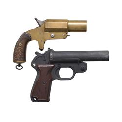 2 EUROPEAN 26.5MM FLARE PISTOLS.