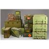 Image 1 : GROUPING OF MILITARY WOODEN CHESTS & STEEL