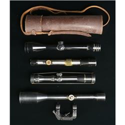 LOT OF VINTAGE SCOPES & ACCESSORIES.