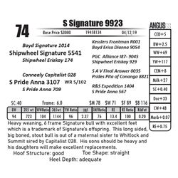 S Signature 9923