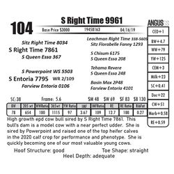 S Right Time 9961