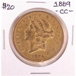 1889-CC $20 Liberty Head Double Eagle Gold Coin