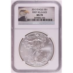 2013 $1 American Silver Eagle Coin NGC MS70 First Releases