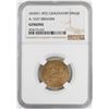 Image 1 : AH451-492 Ghaznavid Dinar A-1637 Ibrahim Gold Coin NGC Genuine