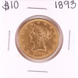 1893 $10 Liberty Head Eagle Gold Coin