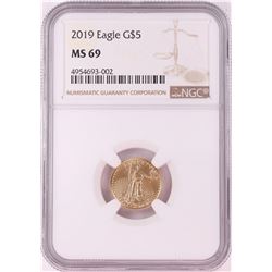 2019 $5 American Gold Eagle Coin NGC MS69