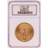 Image 1 : 1924 $20 St. Gaudens Double Eagle Coin NGC MS63