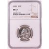 Image 1 : 1950 Proof Washington Quarter Coin NGC PF67