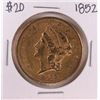 Image 1 : 1852 Type 1 $20 Liberty Head Double Eagle Gold Coin