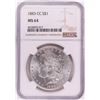 Image 1 : 1883-CC $1 Morgan Silver Dollar Coin NGC MS64