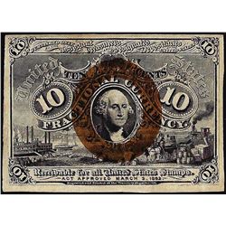 March 3, 1863 Ten Cents Second Issue Fractional Currency Note