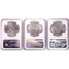 Image 2 : Lot of (3) 1971-S Eisenhower Silver Dollar Coins NGC MS65