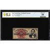 Image 1 : 1863 Fourth Issue 50 Cent Lincoln Fractional Currency Note PCGS Uncirculated 55