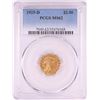 Image 1 : 1925-D $2 1/2 Indian Head Quarter Eagle Gold Coin PCGS MS62