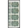 Image 2 : Uncut Sheet of (4) State of Louisiana Baby Bond Obsolete Notes