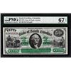 Image 1 : 1872 $50 State of South Carolina Revenue Bond Obsolete Note PMG Superb Gem Unc. 67EPQ