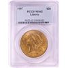 Image 1 : 1907 $20 Liberty Head Double Eagle Gold Coin PCGS MS62
