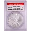 Image 1 : 2012-(S) $1 American Silver Eagle Coin PCGS MS70 San Francisco