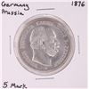 Image 1 : 1876 Germany Prussia 5 Mark Silver Coin