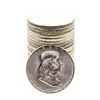 Image 1 : Roll of (20) Brilliant Uncirculated 1957 Franklin Half Dollar Coins