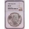 Image 1 : 1986 $1 American Silver Eagle Coin NGC MS69