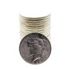 Image 1 : Roll of (20) Brilliant Uncirculated 1922 $1 Peace Silver Dollar Coins
