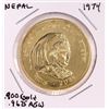 Image 1 : 1974 Nepal 1000 Rupee Conservation Rhinoceros Gold Coin