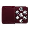 Image 1 : Rarities Mint Disney Around the World Rare (7)pc Set 1oz .999 Pure Silver w/Box & COA